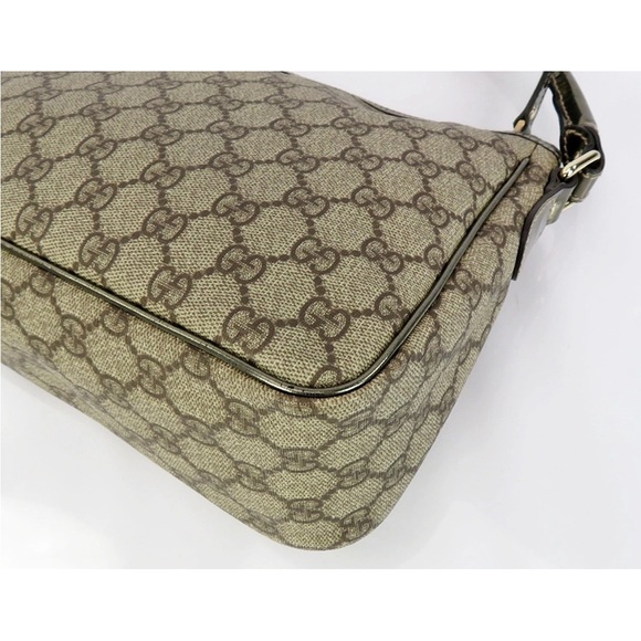 Gucci Beige and Olive Shoulder Bag - Picture 7 of 16